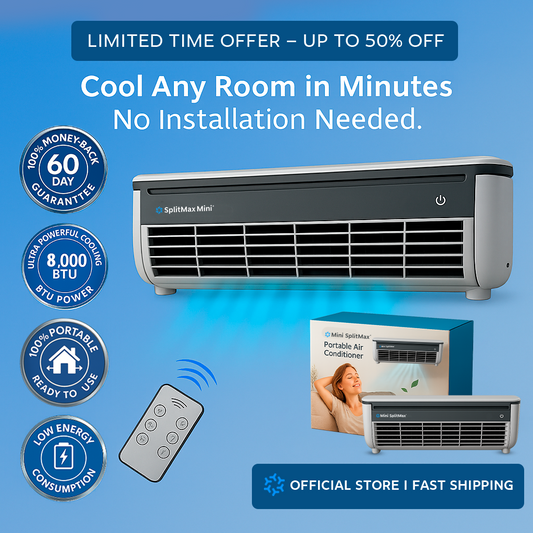 Mini SplitMax™ – Compact Portable Turbo Air Conditioner